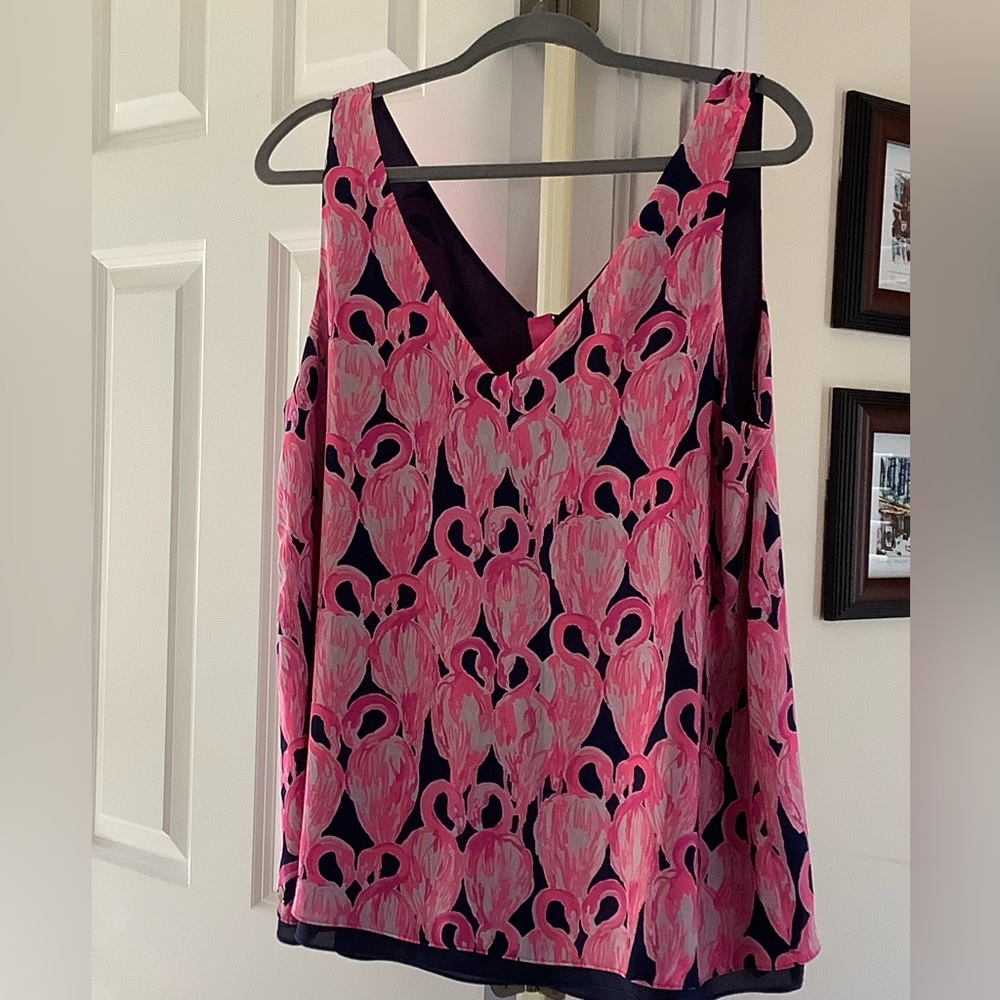 Lilly Pulitzer reversible sleeveless blouse